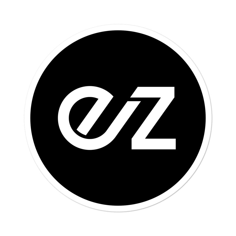 EZ logo - Bubble-free stickers