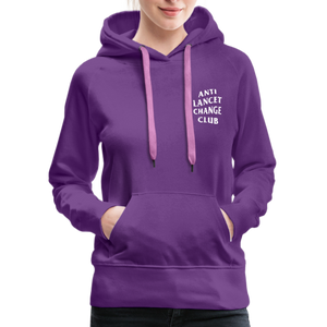 Anti Lancet Change Club - Women’s Premium Hoodie - purple