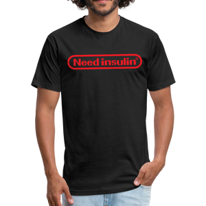 Need Insulin - Men's Fitted Cotton/Poly T-Shirt by Next Level - black