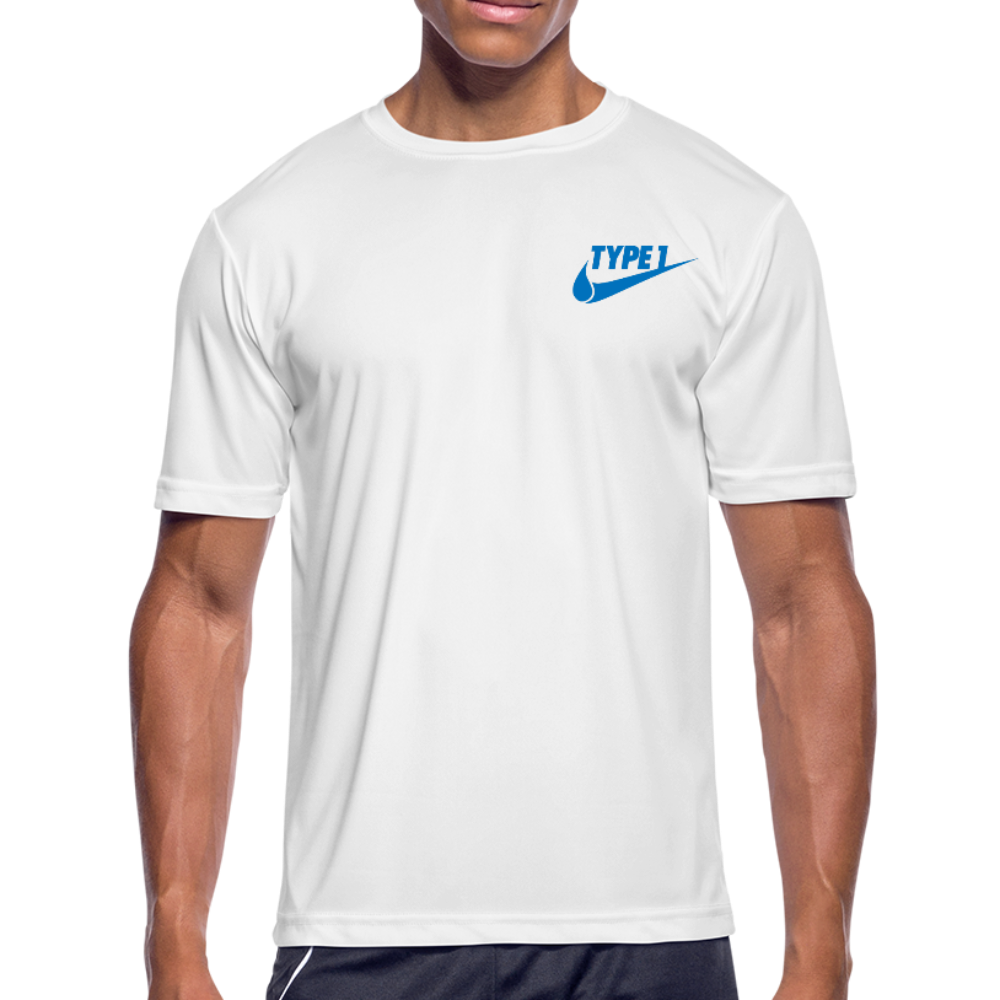Just Cure It - Men’s Moisture Wicking Performance T-Shirt - white