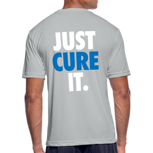 Just Cure It - Men’s Moisture Wicking Performance T-Shirt - silver