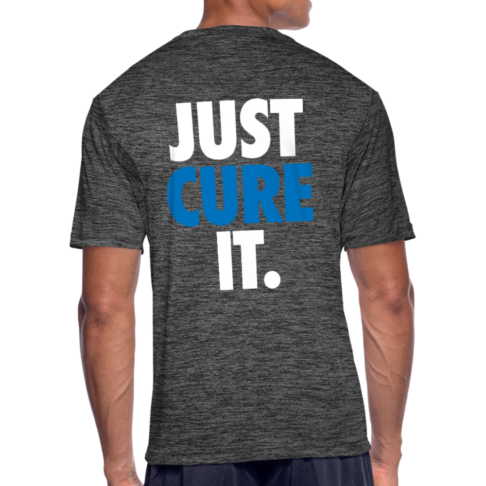 Just Cure It - Men’s Moisture Wicking Performance T-Shirt - dark heather gray