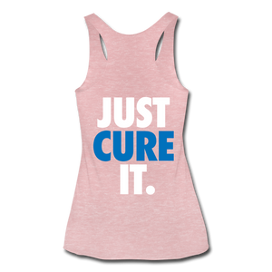 Just Cure It - Women’s Tri-Blend Racerback Tank - heather dusty rose