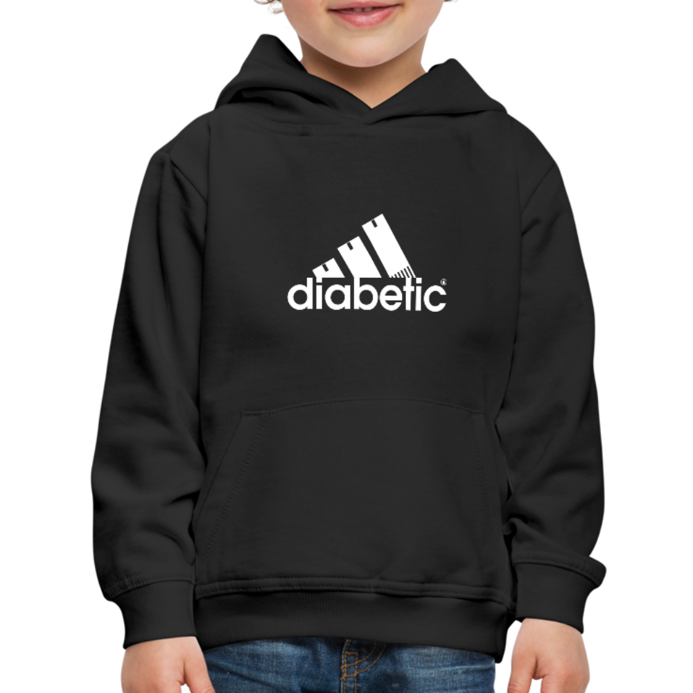 Diabetic + Strips - Kids‘ Premium Hoodie - black