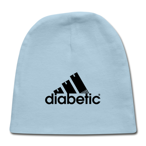 Diabetic + Strips - Baby Cap - light blue