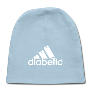 Diabetic + Strips - Baby Cap - light blue
