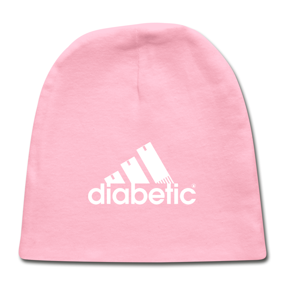 Diabetic + Strips - Baby Cap - light pink
