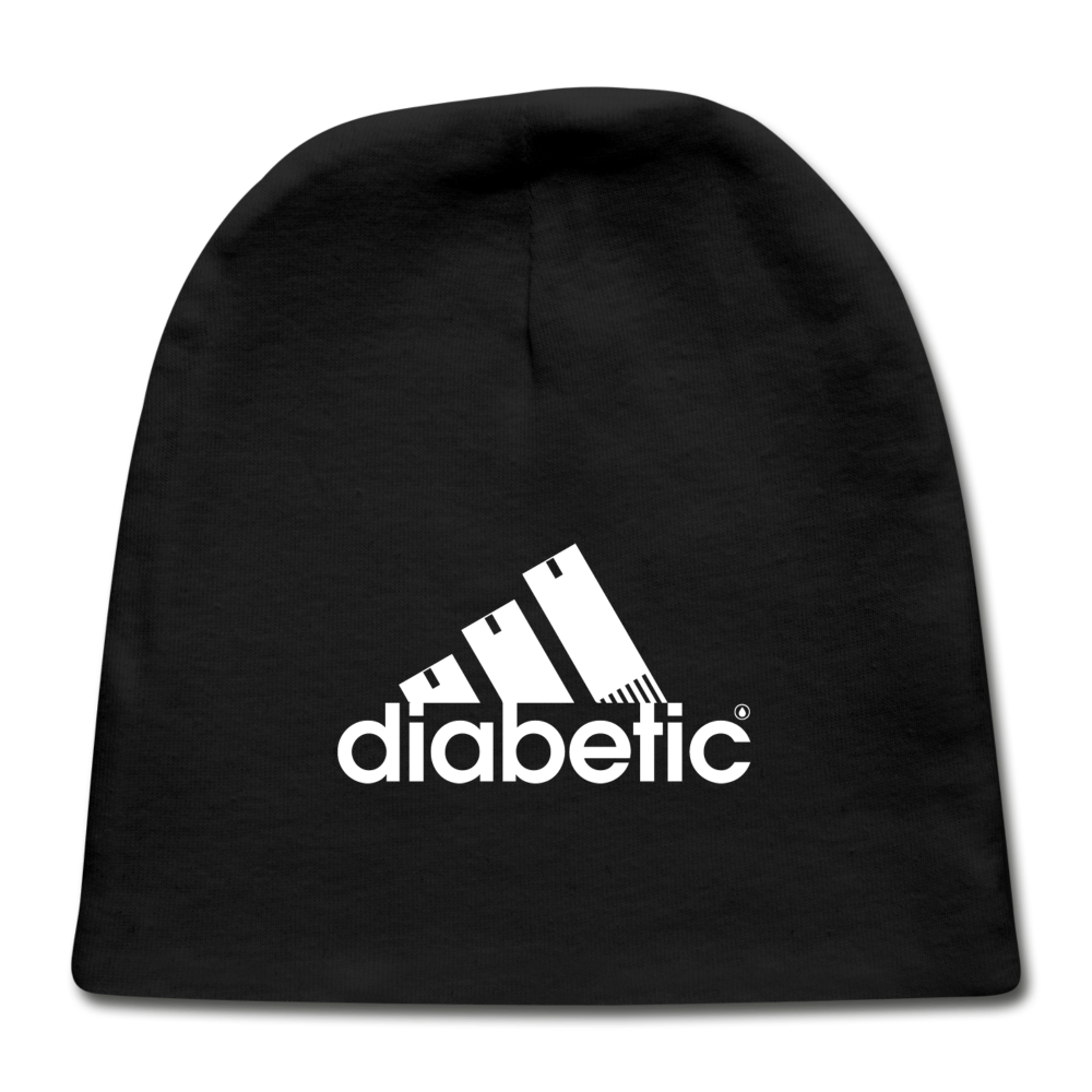 Diabetic + Strips - Baby Cap - black