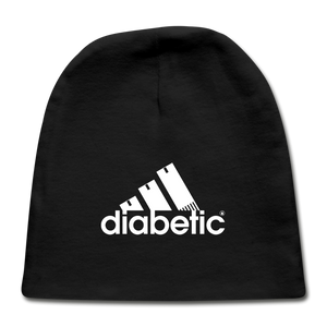 Diabetic + Strips - Baby Cap - black
