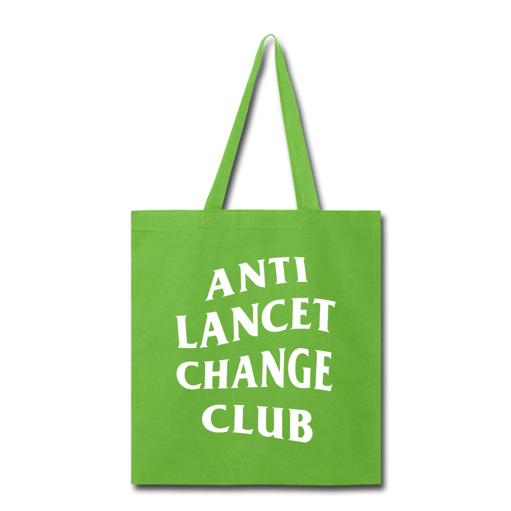 Anti Lancet Change Club - Tote Bag - lime green