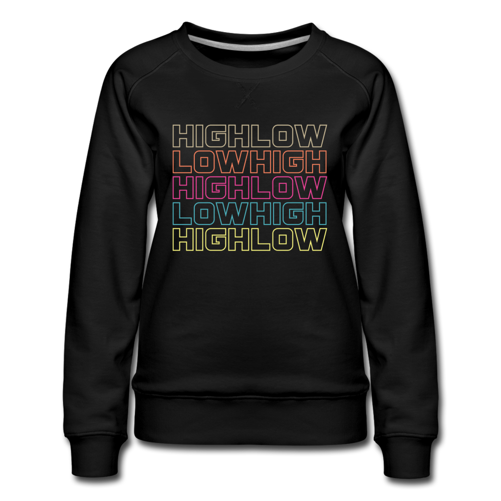 HIGH LOW - Women’s Premium Sweatshirt - black