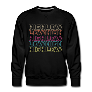 HIGH LOW - Men’s Premium Sweatshirt - black