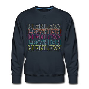 HIGH LOW - Men’s Premium Sweatshirt - navy