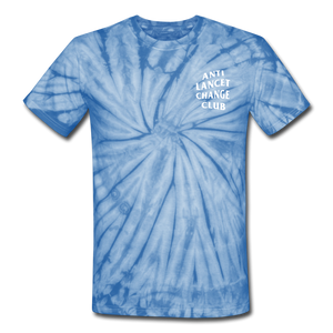 Anti Lancet Change Club - Unisex Tie Dye T-Shirt 1 - spider baby blue
