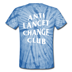 Anti Lancet Change Club - Unisex Tie Dye T-Shirt 1 - spider baby blue