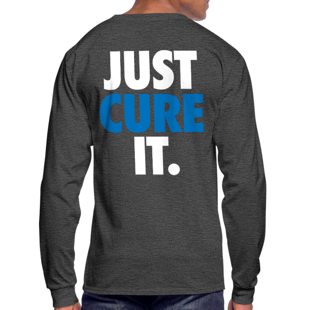 Just Cure It - Men's Long Sleeve T-Shirt - heather black