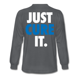 Just Cure It - Men's Long Sleeve T-Shirt - charcoal