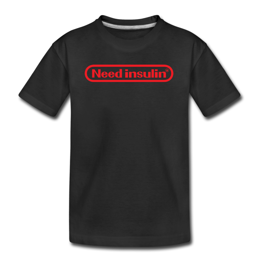 Need Insulin - Kids' Premium T-Shirt - black