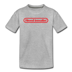 Need Insulin - Kids' Premium T-Shirt - heather gray
