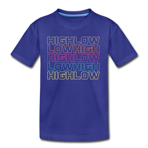HIGH LOW - Kids' Premium T-Shirt - royal blue