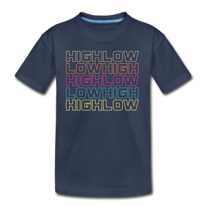 HIGH LOW - Kids' Premium T-Shirt - navy