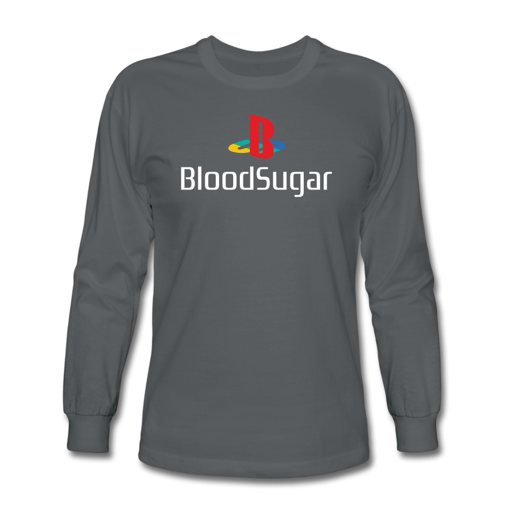 Blood Sugar - Men's Long Sleeve T-Shirt - charcoal