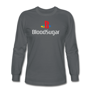 Blood Sugar - Men's Long Sleeve T-Shirt - charcoal