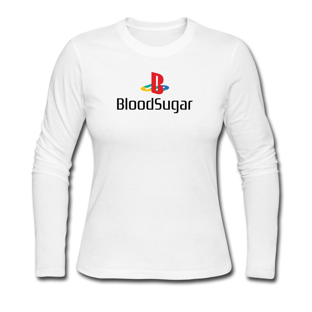 Blood Sugar - Women's Long Sleeve Jersey T-Shirt - white