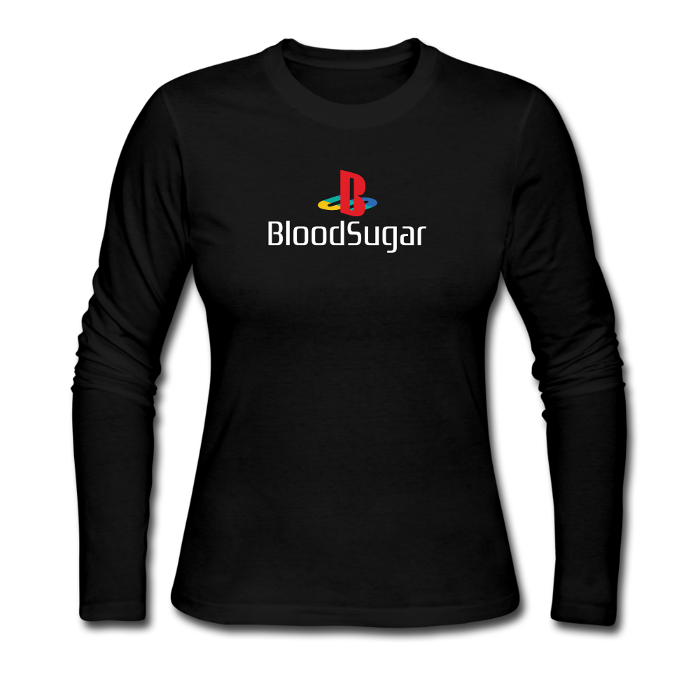 Blood Sugar - Women's Long Sleeve Jersey T-Shirt - black