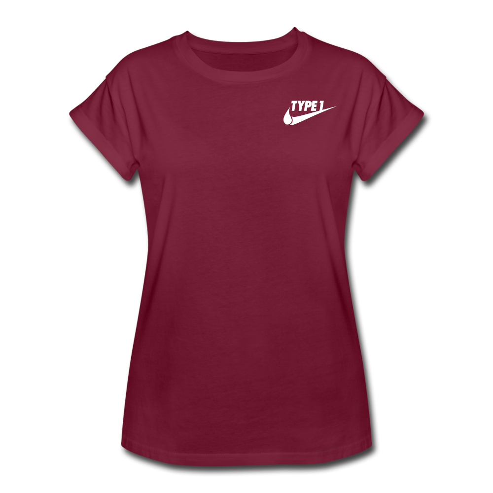 Just Cure It - Women's Relaxed Fit T-Shirt - burgundy