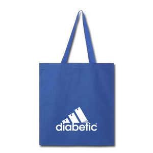 Diabetic + Strips - Tote Bag - royal blue