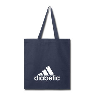 Diabetic + Strips - Tote Bag - navy