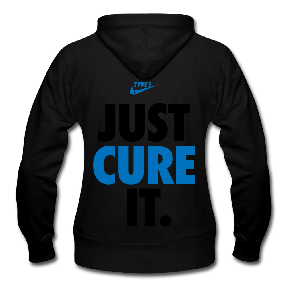 Just Cure it - Gildan Heavy Blend Women's Zip Hoodie - black