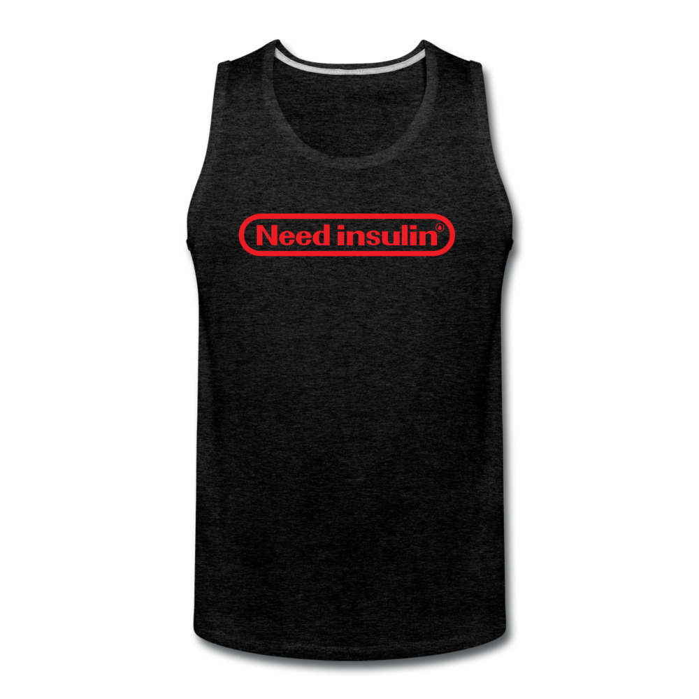 Need Insulin - Men’s Premium Tank - charcoal gray
