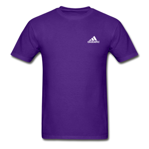 Diabetic + Strips - NDAM Men's Gildan Ultra Cotton Adult T-Shirt - purple