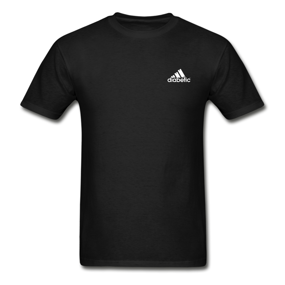 Diabetic + Strips - NDAM Men's Gildan Ultra Cotton Adult T-Shirt - black