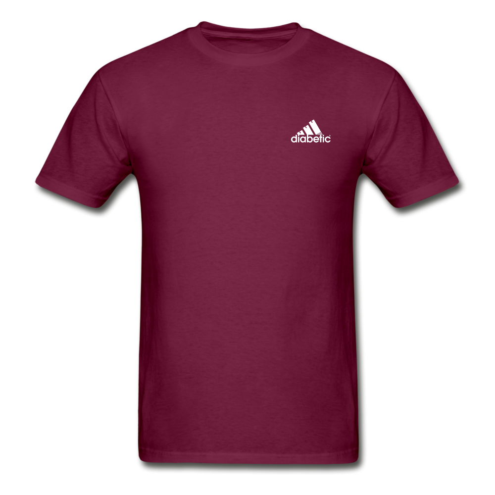 Diabetic + Strips - NDAM Men's Gildan Ultra Cotton Adult T-Shirt - burgundy