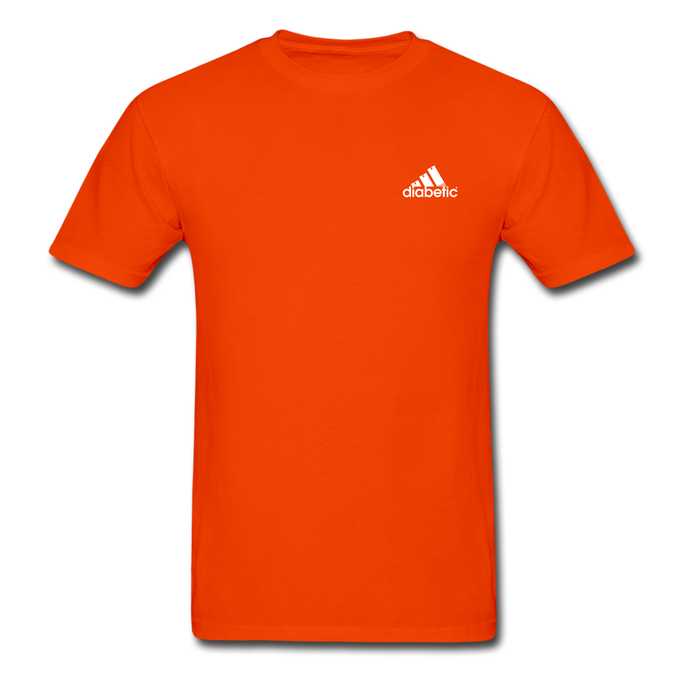 Diabetic + Strips - NDAM Men's Gildan Ultra Cotton Adult T-Shirt - orange