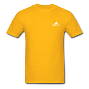 Diabetic + Strips - NDAM Men's Gildan Ultra Cotton Adult T-Shirt - gold