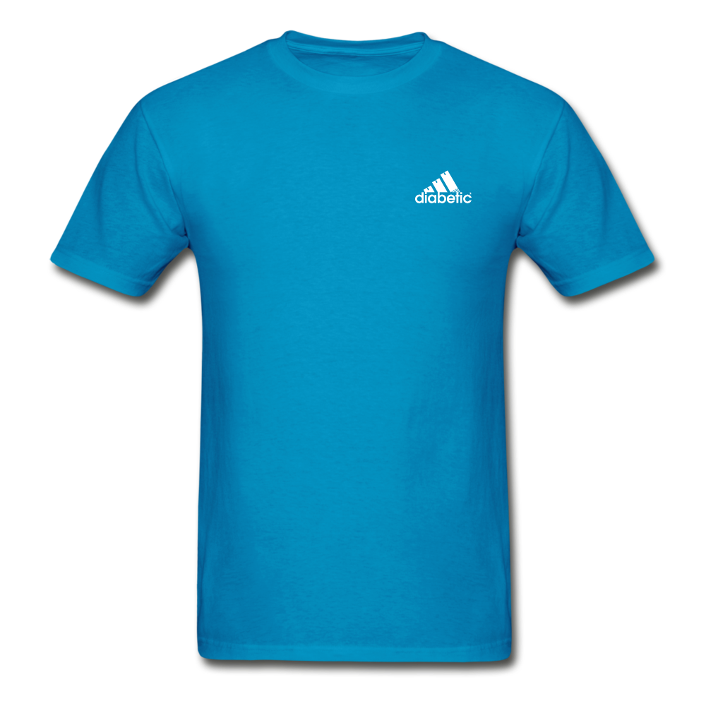Diabetic + Strips - NDAM Men's Gildan Ultra Cotton Adult T-Shirt - turquoise