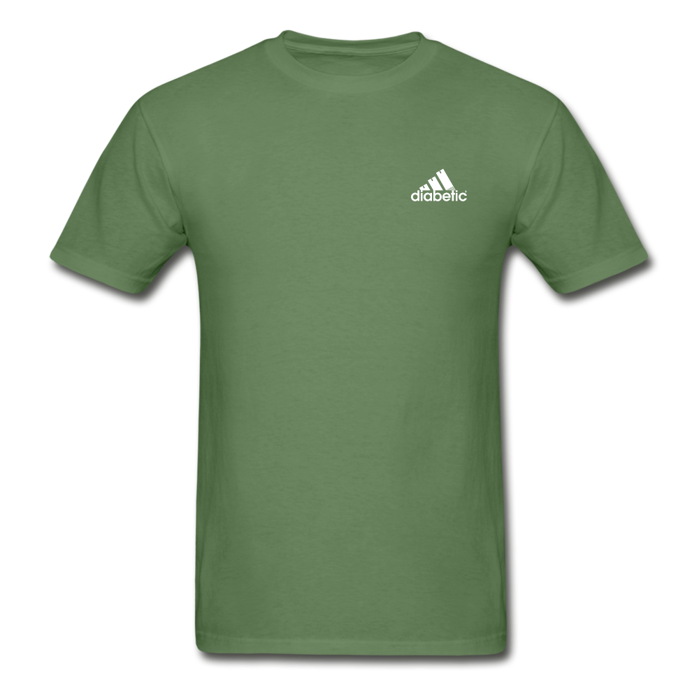 Diabetic + Strips - NDAM Men's Gildan Ultra Cotton Adult T-Shirt - military green