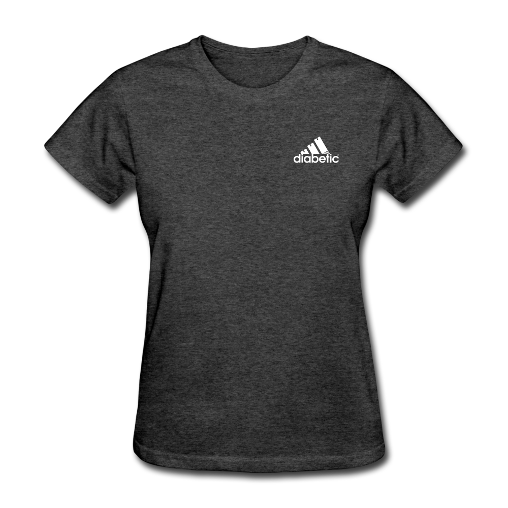 Diabetic + Strips - NDAM Women's T-Shirt - heather black