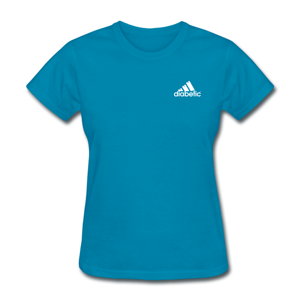 Diabetic + Strips - NDAM Women's T-Shirt - turquoise