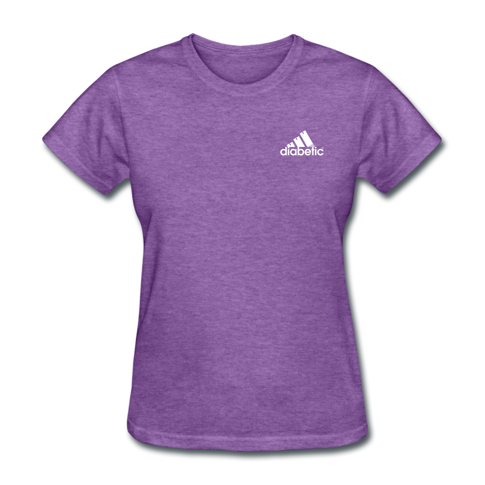 Diabetic + Strips - NDAM Women's T-Shirt - purple heather