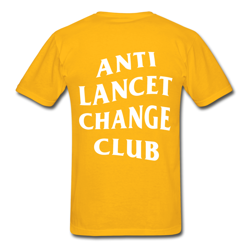 Anti Lancet Change Club - NDAM Men's Gildan Ultra Cotton Adult T-Shirt - gold