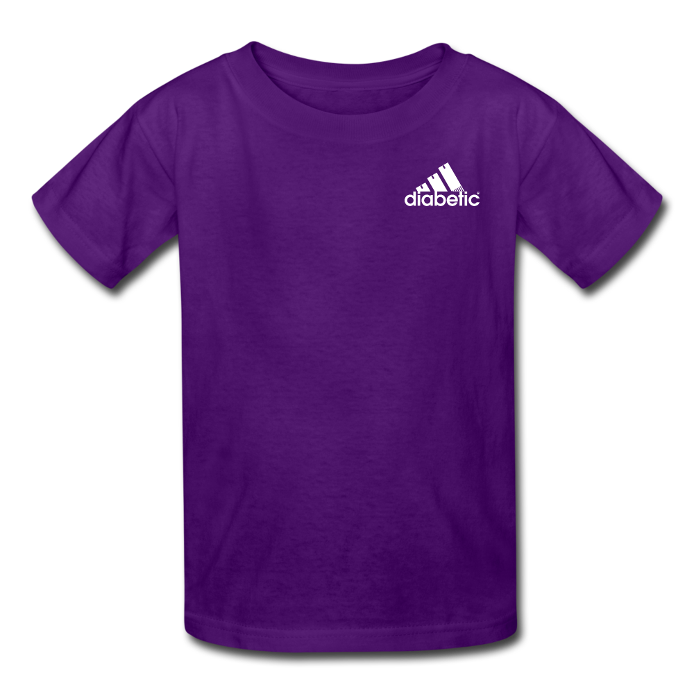 Diabetic + Strips - NDAM Kids' T-Shirt - purple