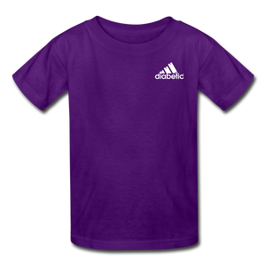Diabetic + Strips - NDAM Kids' T-Shirt - purple