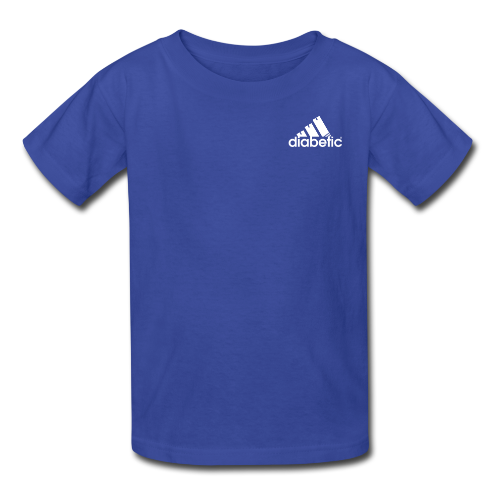 Diabetic + Strips - NDAM Kids' T-Shirt - royal blue
