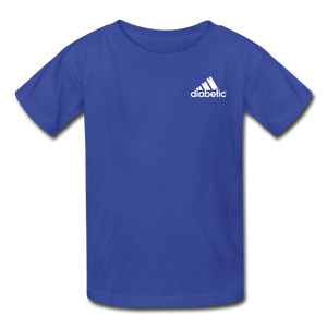 Diabetic + Strips - NDAM Kids' T-Shirt - royal blue