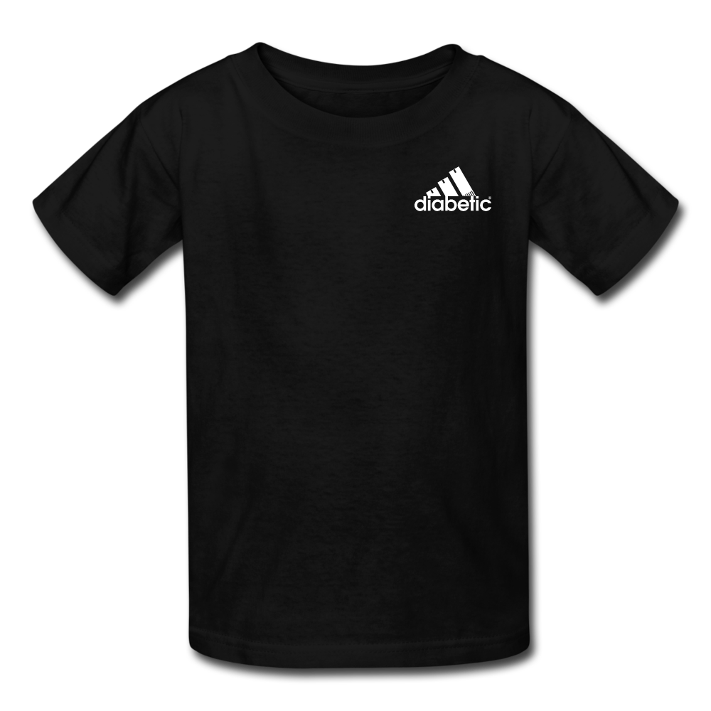 Diabetic + Strips - NDAM Kids' T-Shirt - black